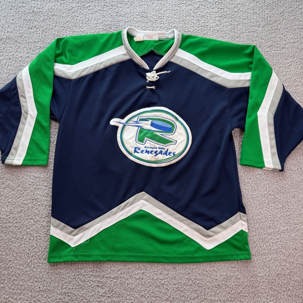Kensington Valley Renegades Hockey Jersey DiCicco 25 Mens M Navy Made in Canada